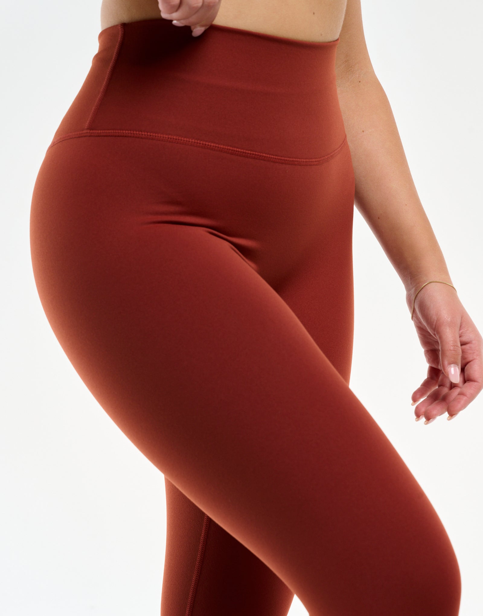 All Day Crop Leggings - Brown