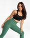 Flare Ribbed Leggings V2 - Green