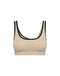 Asymmetric Sports Bra - Taupe