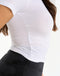SmoothForm Ruched Sculpt Top - White