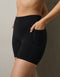 Ascend Pocket Mid-Waist Shorts 6" - Black