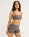 Lycra Seamless Sports Bra - Slate Grey
