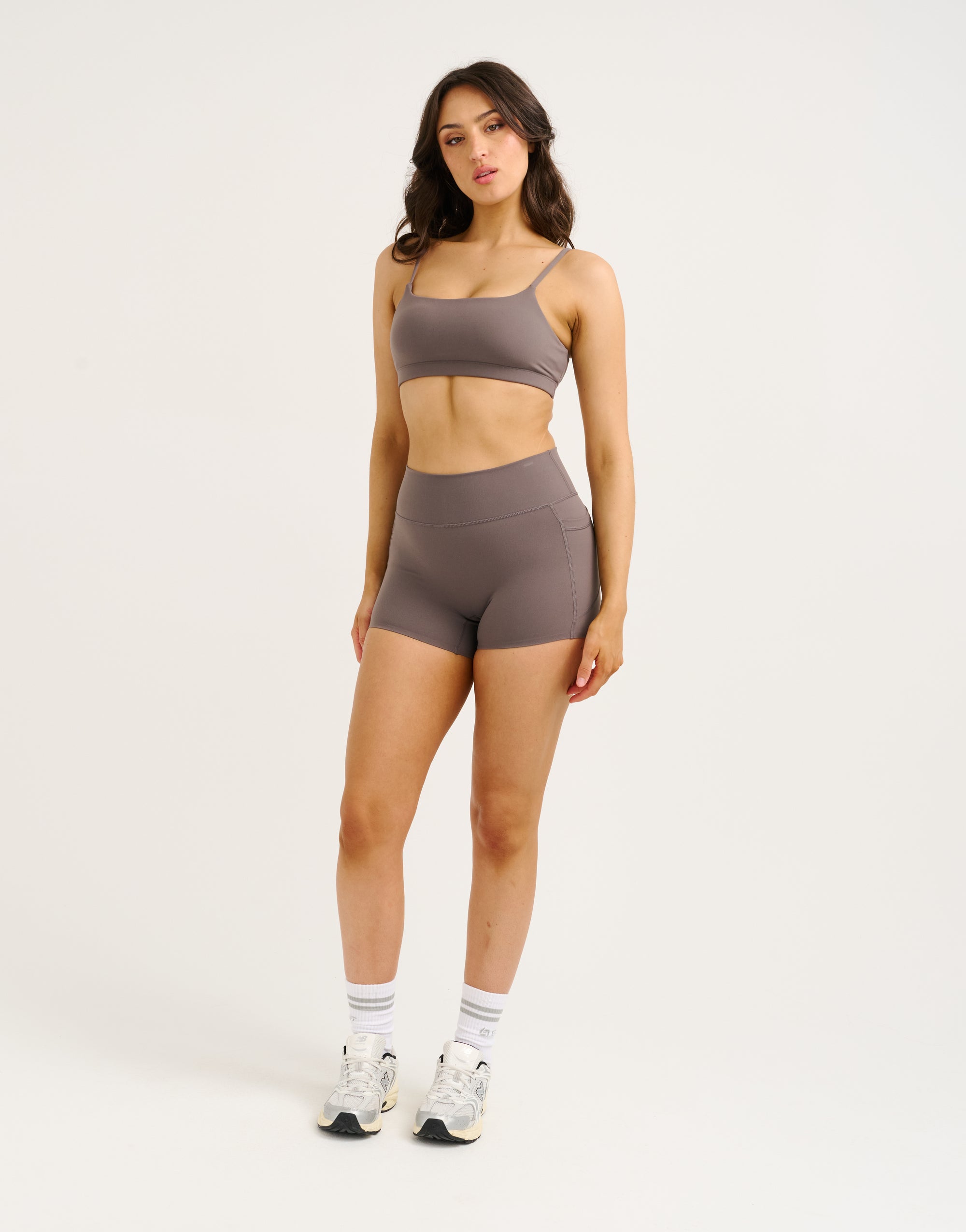 Lycra Seamless Sports Bra - Slate Grey