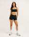 Lycra Invisible Scrunch Pocket Shorts - Black