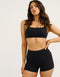 Lycra Invisible Scrunch Pocket Shorts - Black