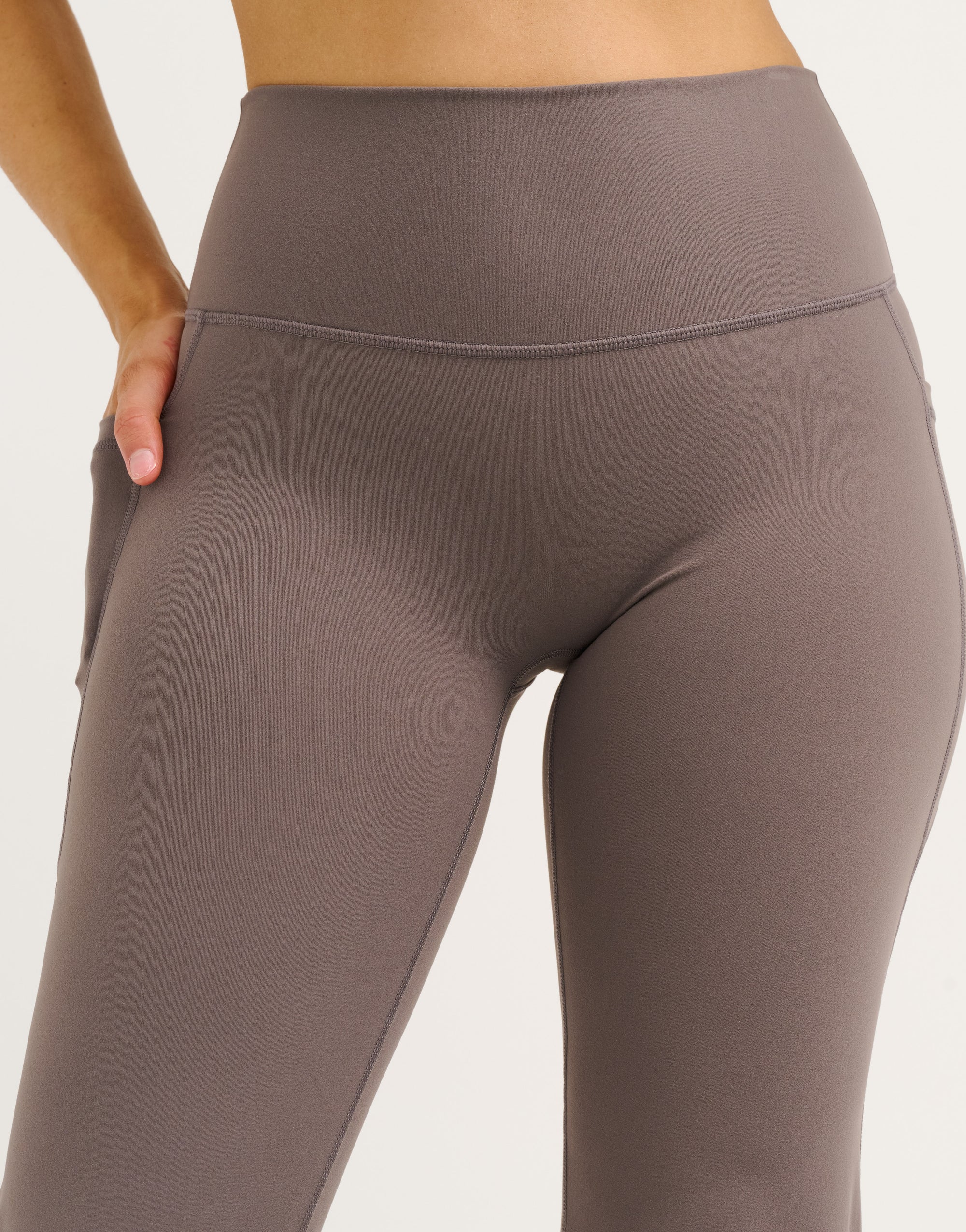Lycra Invisible Scrunch Straight Leg Pant - Slate Grey