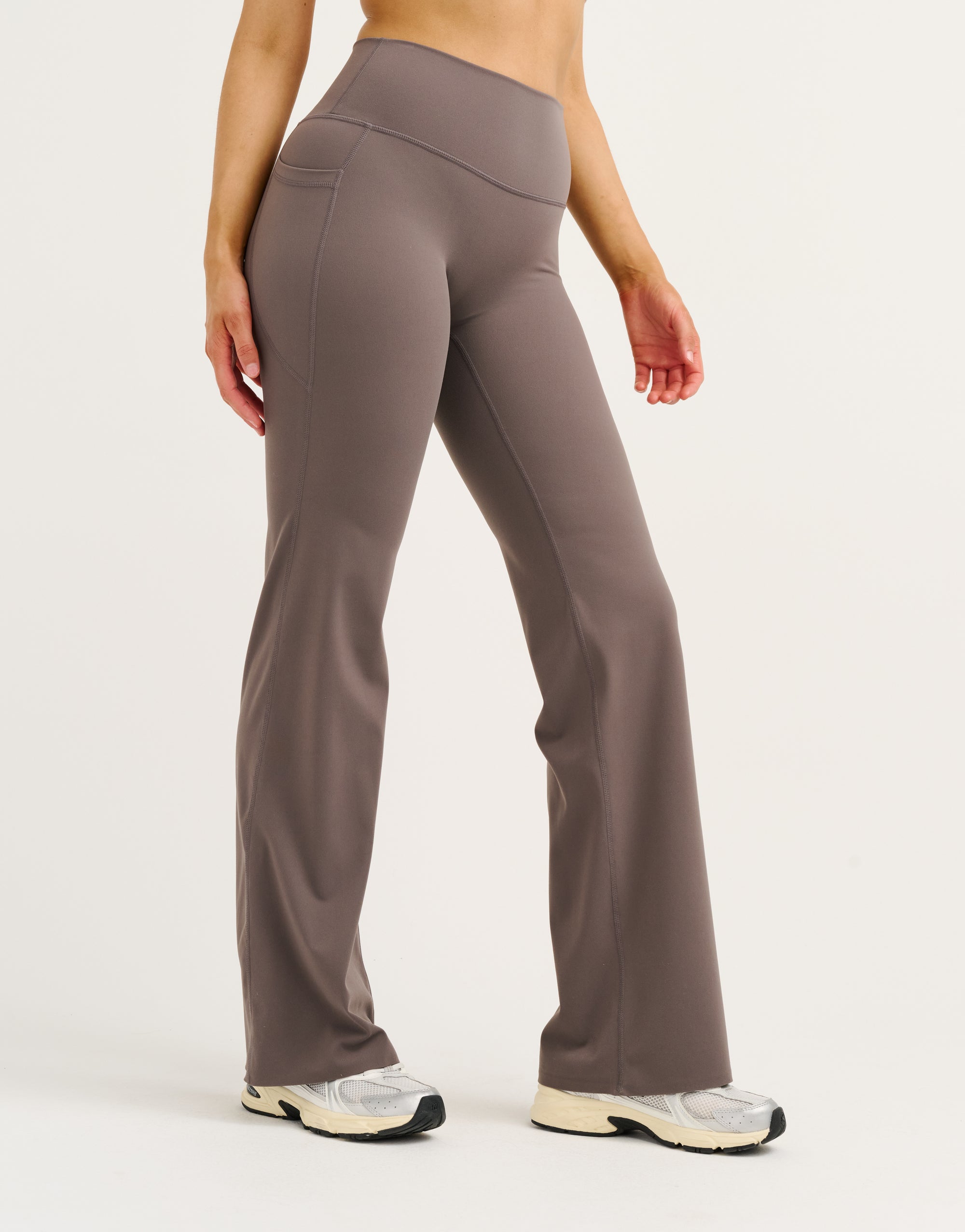Lycra Invisible Scrunch Straight Leg Pant - Slate Grey
