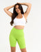 Range Bike Shorts 8" - Lime Green