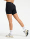 Ascend Pocket Mid-Waist Shorts 6" - Black