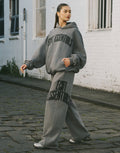 College Combed Fleece Wide Leg Sweatpant - Storm Grey