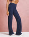 Lycra Wide Leg Pant - Navy