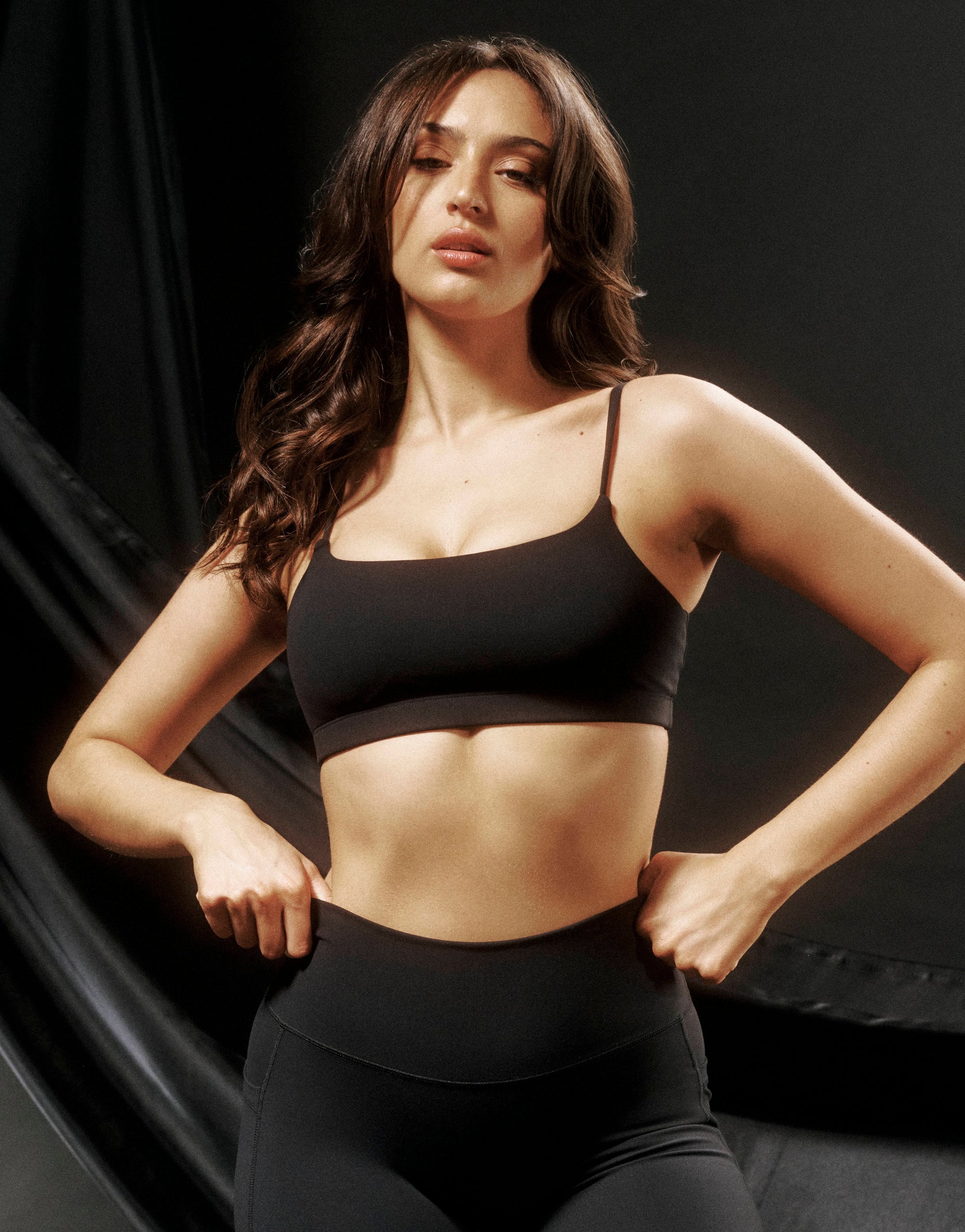 Lycra Seamless Sports Bra - Black