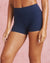 Lycra Invisible Scrunch Pocket Shorts - Navy