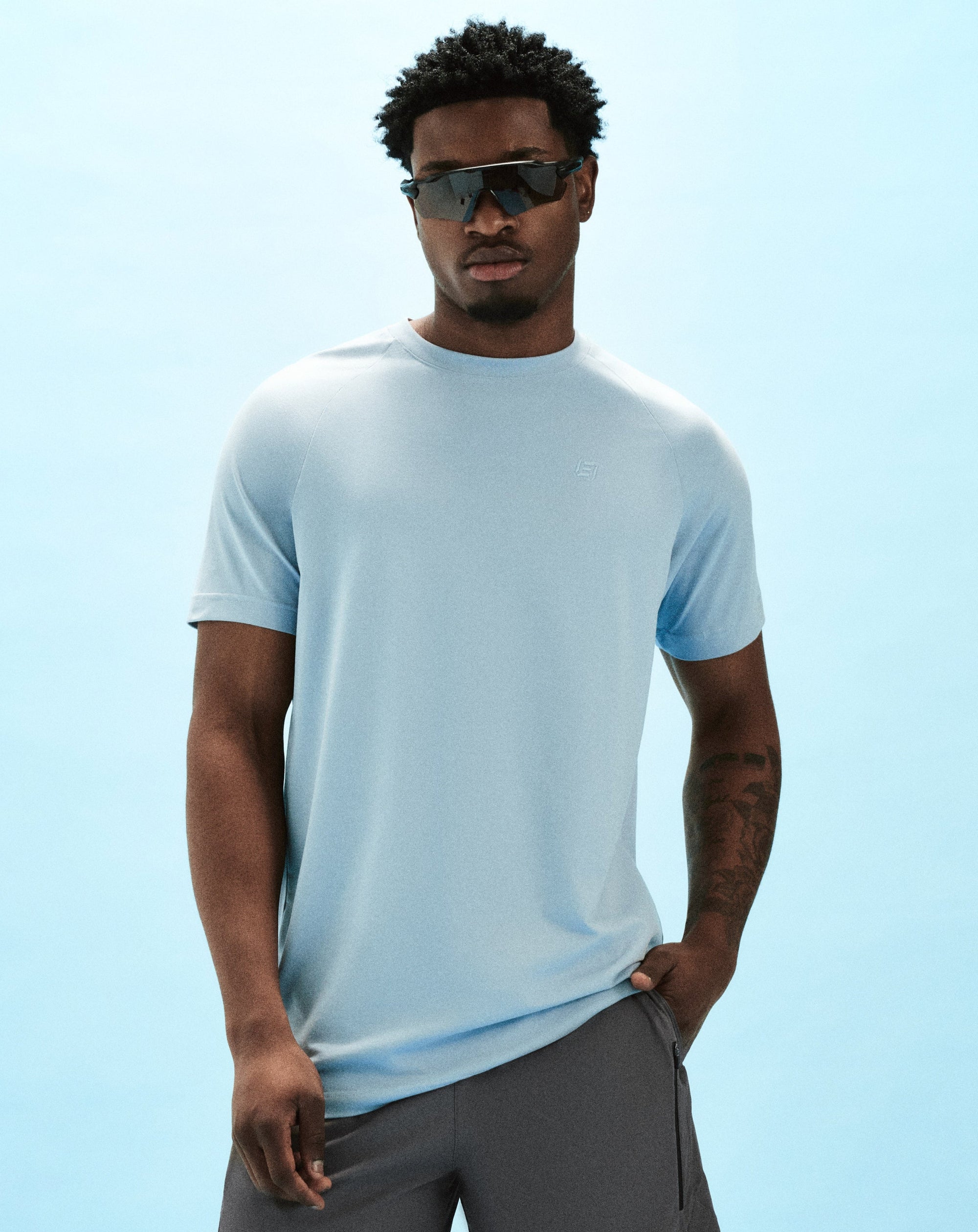 Foundation Tee 32" - Dusty Blue