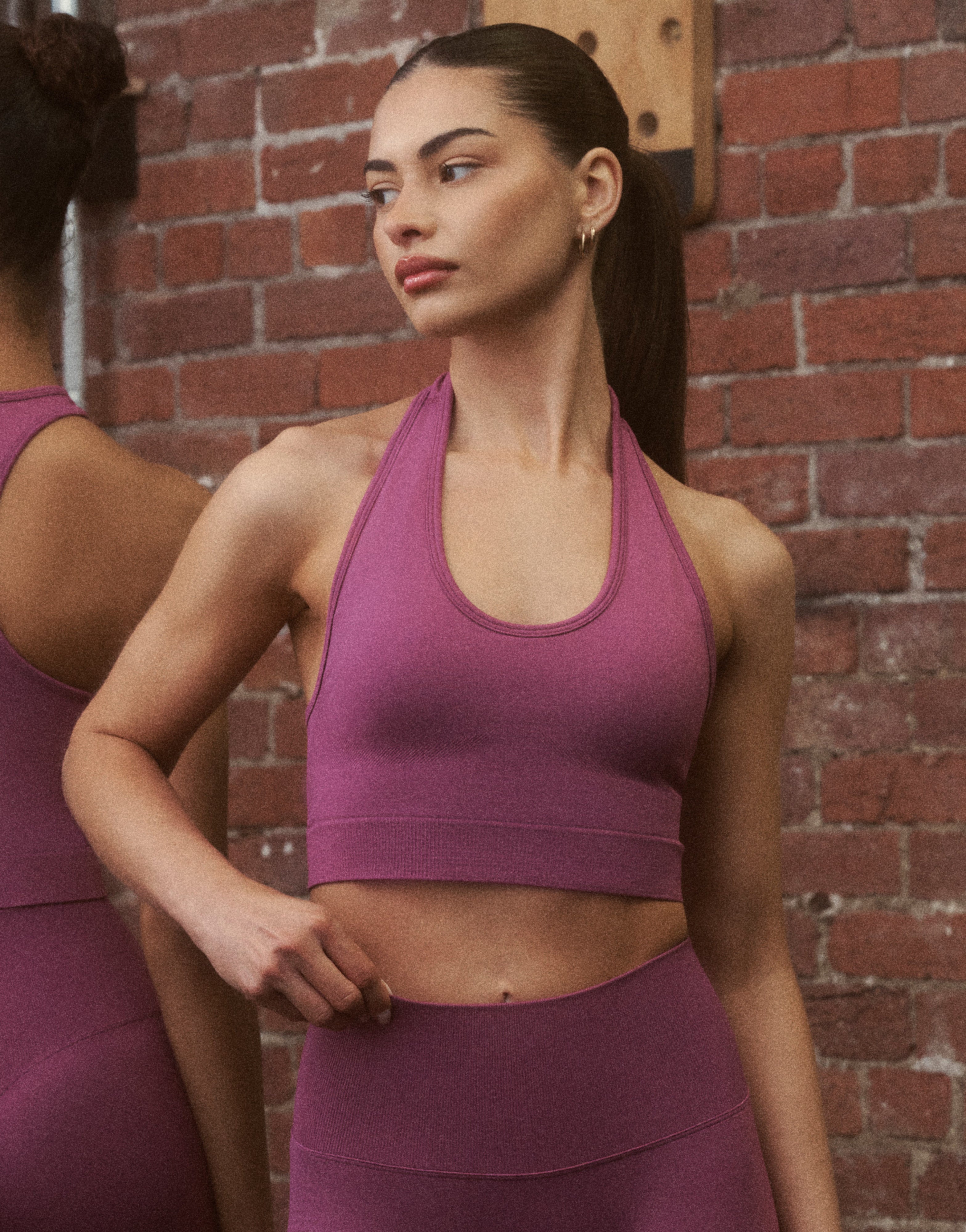 Tempo Pulse Halter Bra - Plum