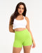 Range Bike Shorts 4" - Lime Green