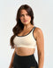 Asymmetric Sports Bra - Taupe