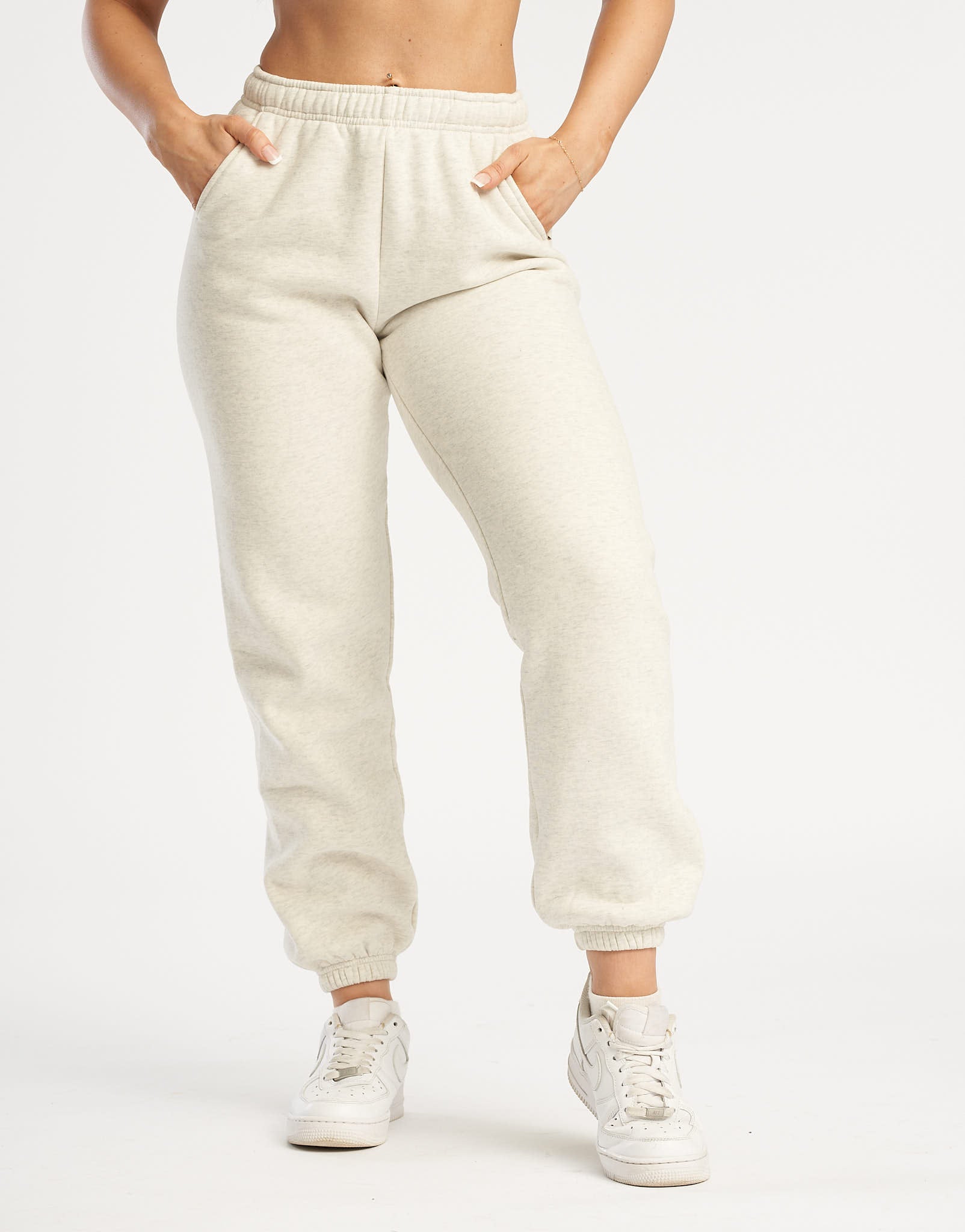 Basic Jogger Sweatpants V2 - Heather Grey