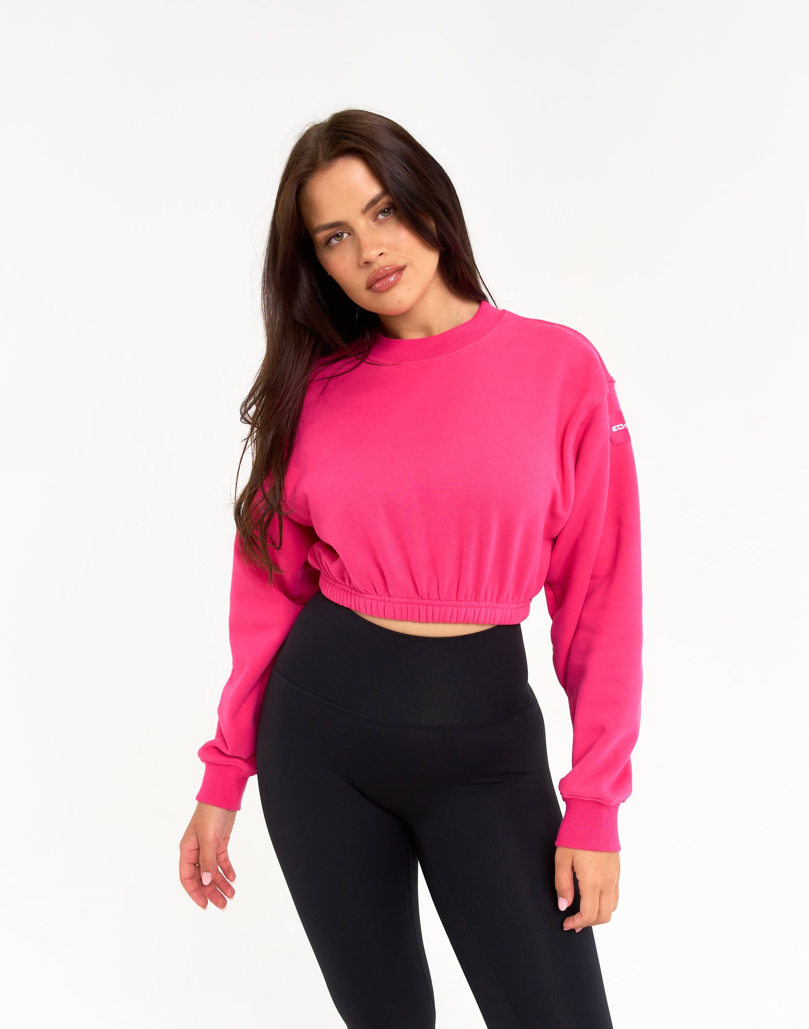 Esteem Cropped Sweater - Pink