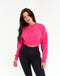 Esteem Cropped Sweater - Pink