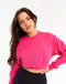 Esteem Cropped Sweater - Pink