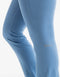 Fold Over Flare Leggings - Process Blue