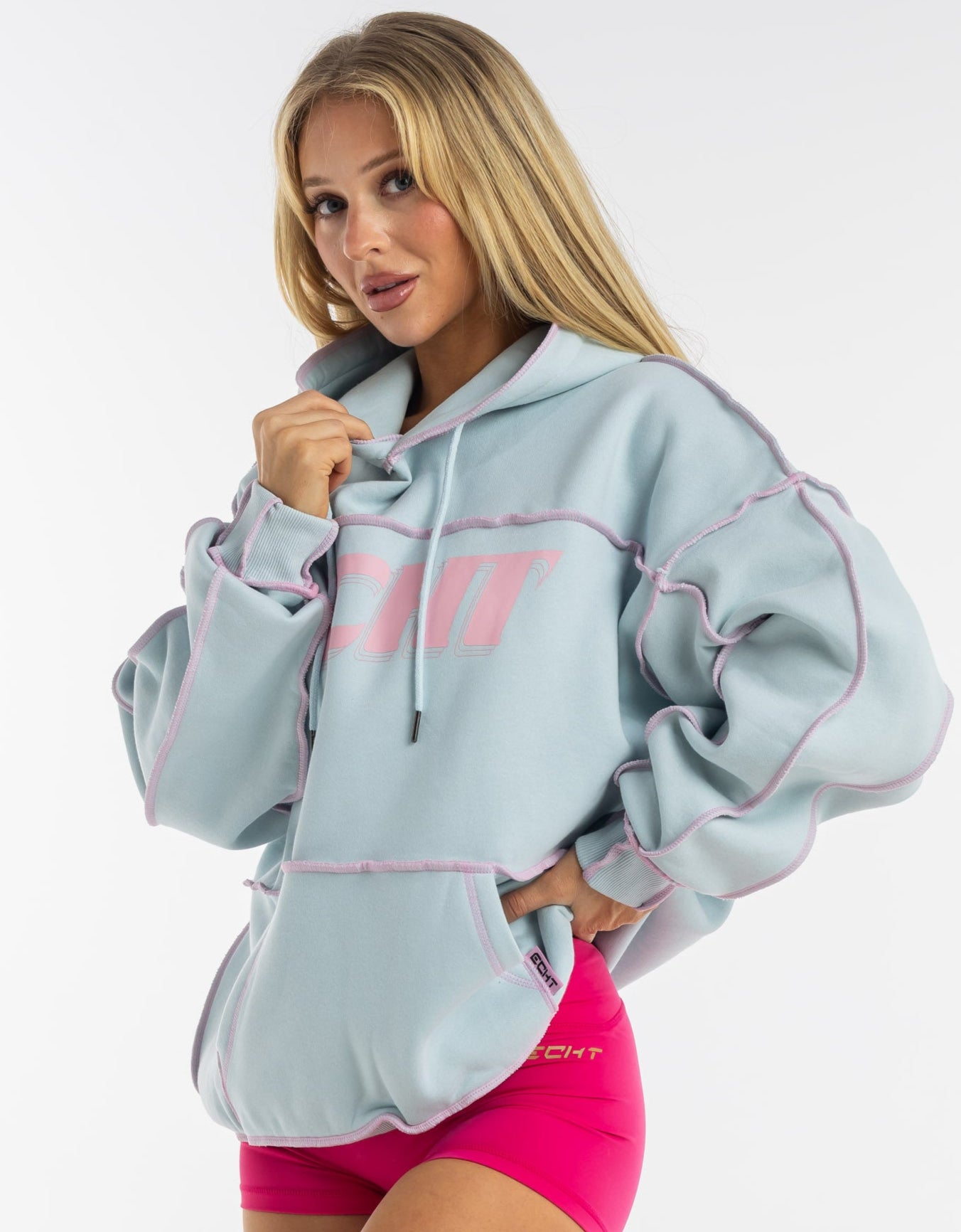 Track Hoodie - Mineral Blue