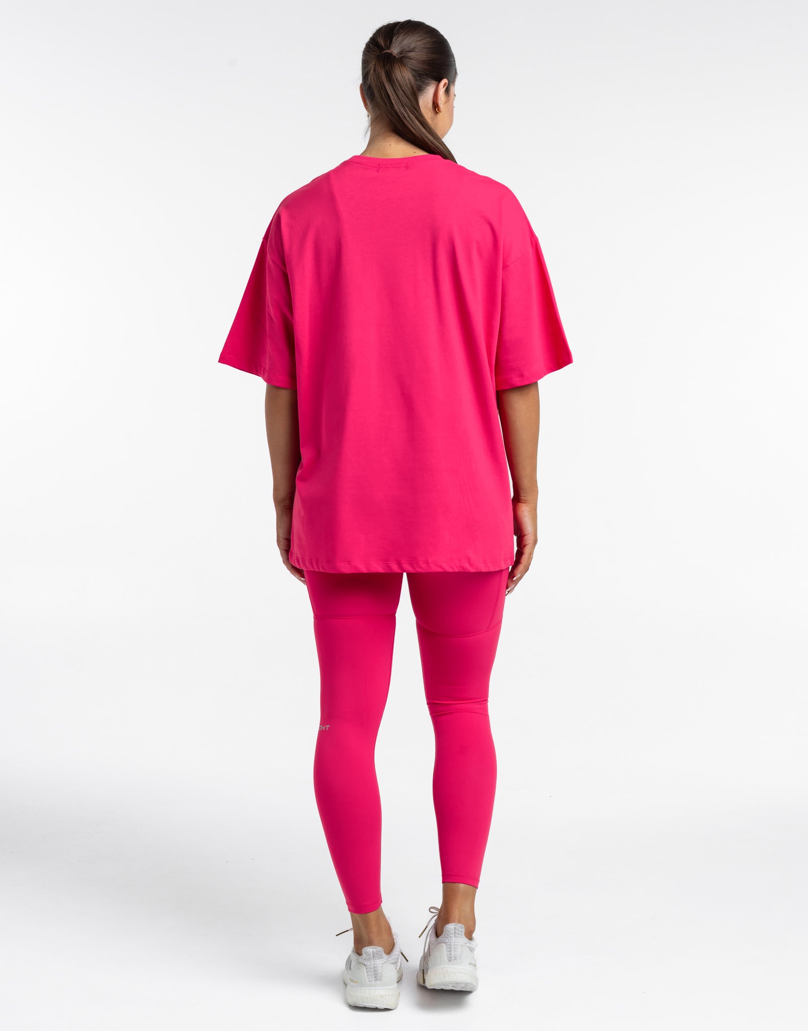 Colour Wave Oversize Tee - Bright Pink