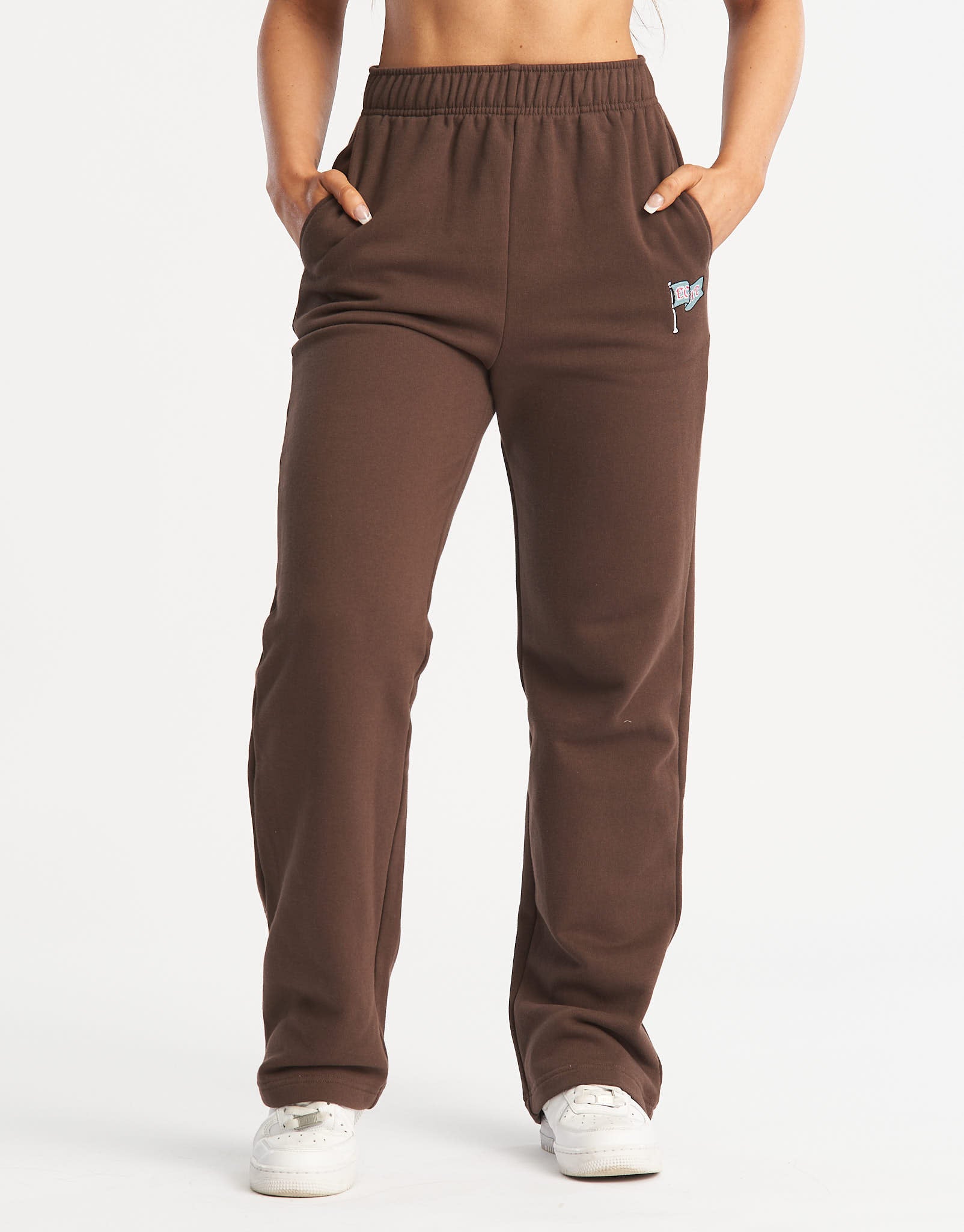 Flag Sweatpants - Fudge Brown