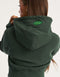 MLBRN Cropped Zip-Up Hoodie - Green