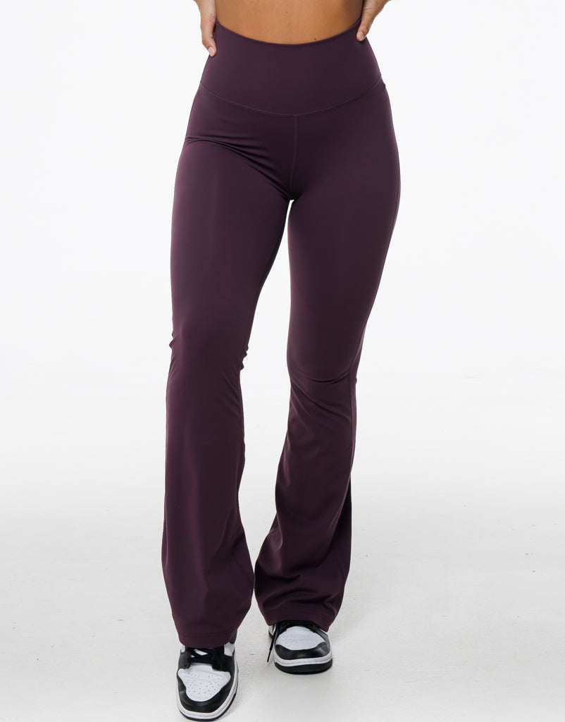 Flare Leggings - Plum