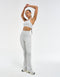 Flare Ribbed Leggings - Micro Grey