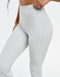 Flare Ribbed Leggings - Micro Grey