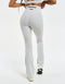 Flare Ribbed Leggings - Micro Grey