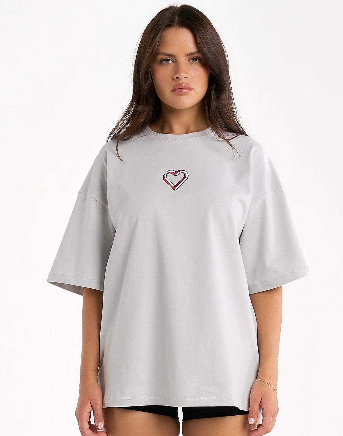 Love Oversize Tee - Micro Grey