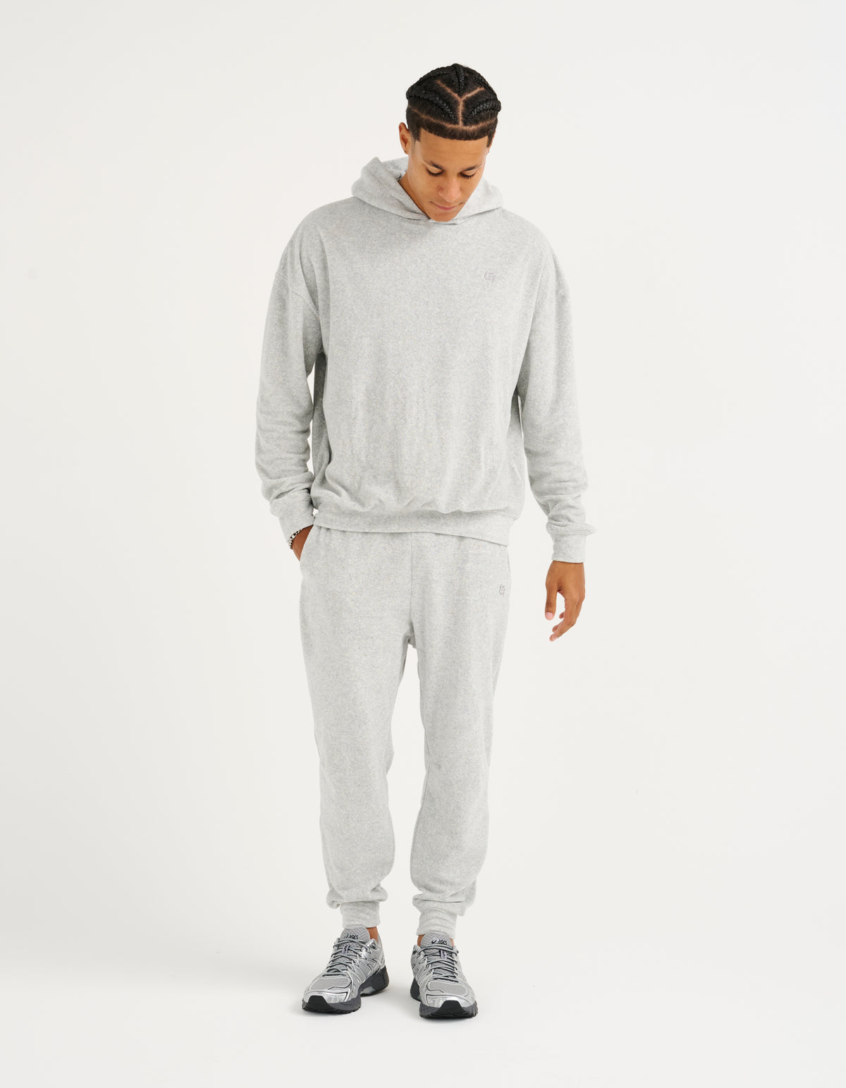 Terry Hoodie - Grey Marle
