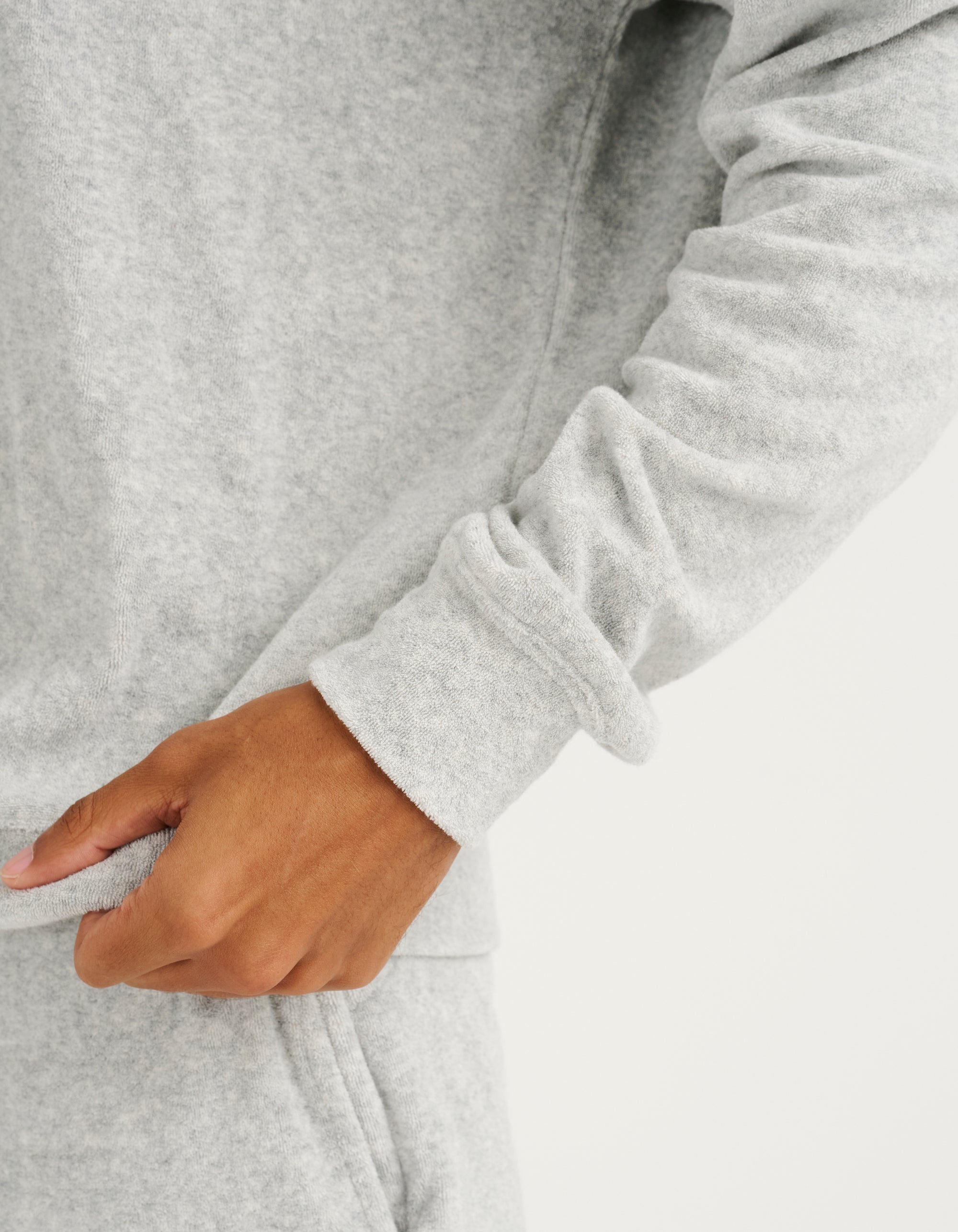 Terry Hoodie - Grey Marle