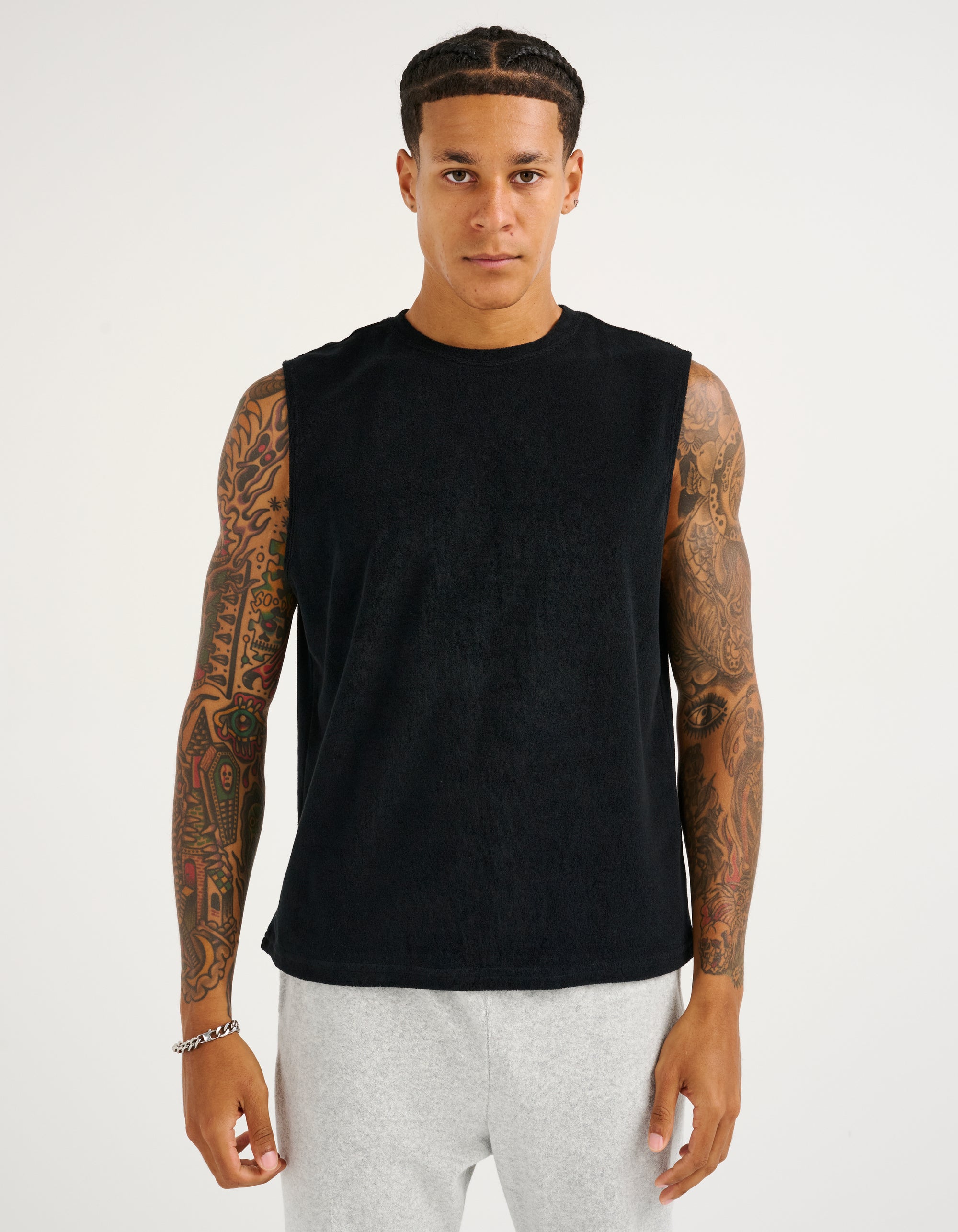 Terry Singlet - Black