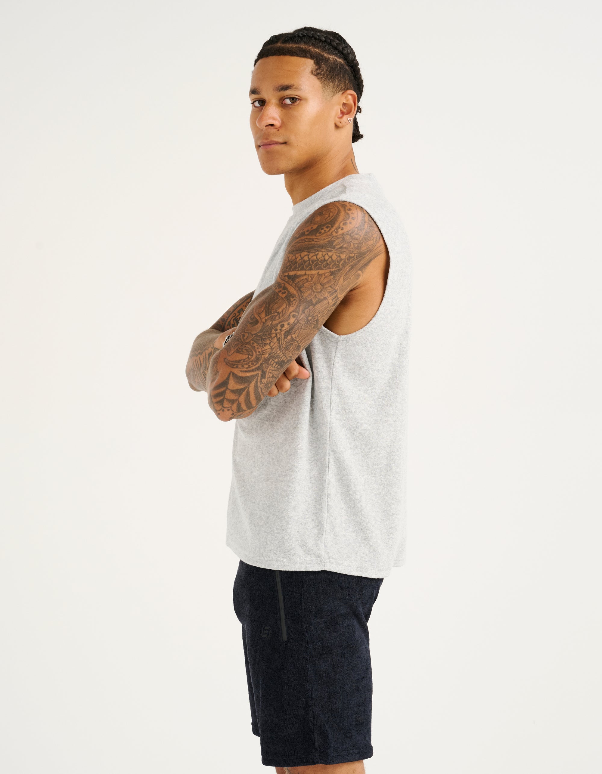 Terry Singlet - Grey Marle