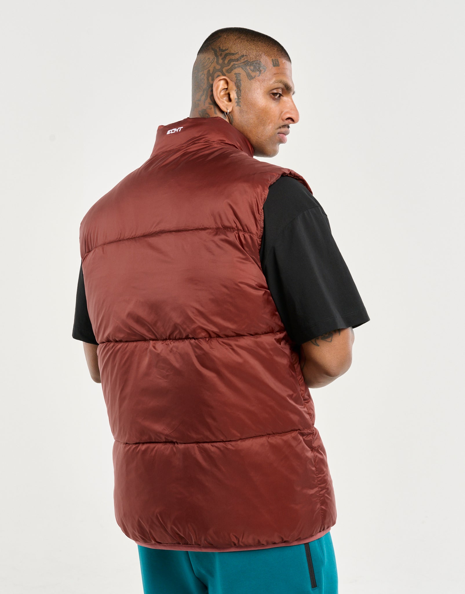 Echt Dart Puffer Vest - Brown