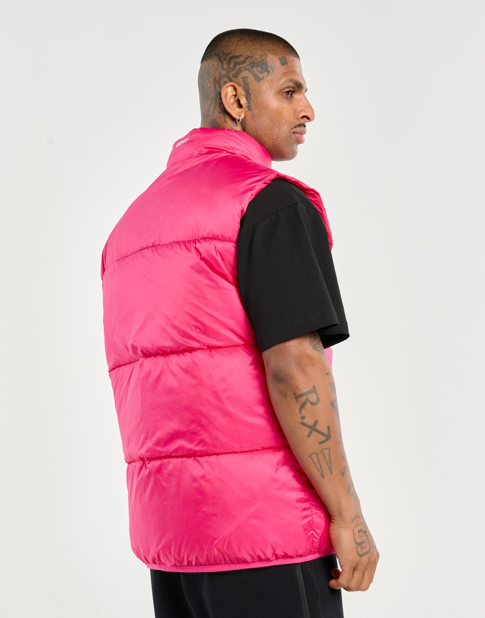 Echt Dart Puffer Vest - Pink