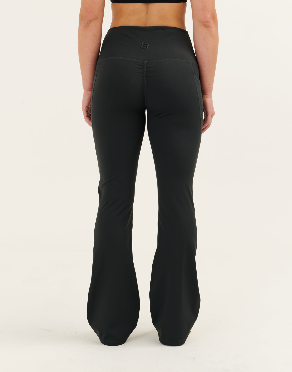 Nova Lycra® Flare Leggings - Phantom Black
