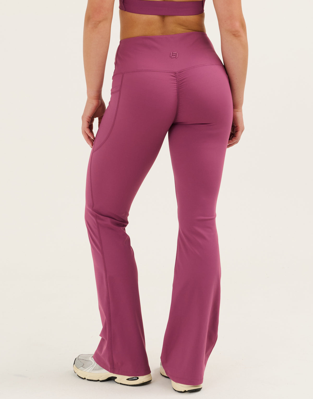Nova Lycra® Flare Leggings - Plum