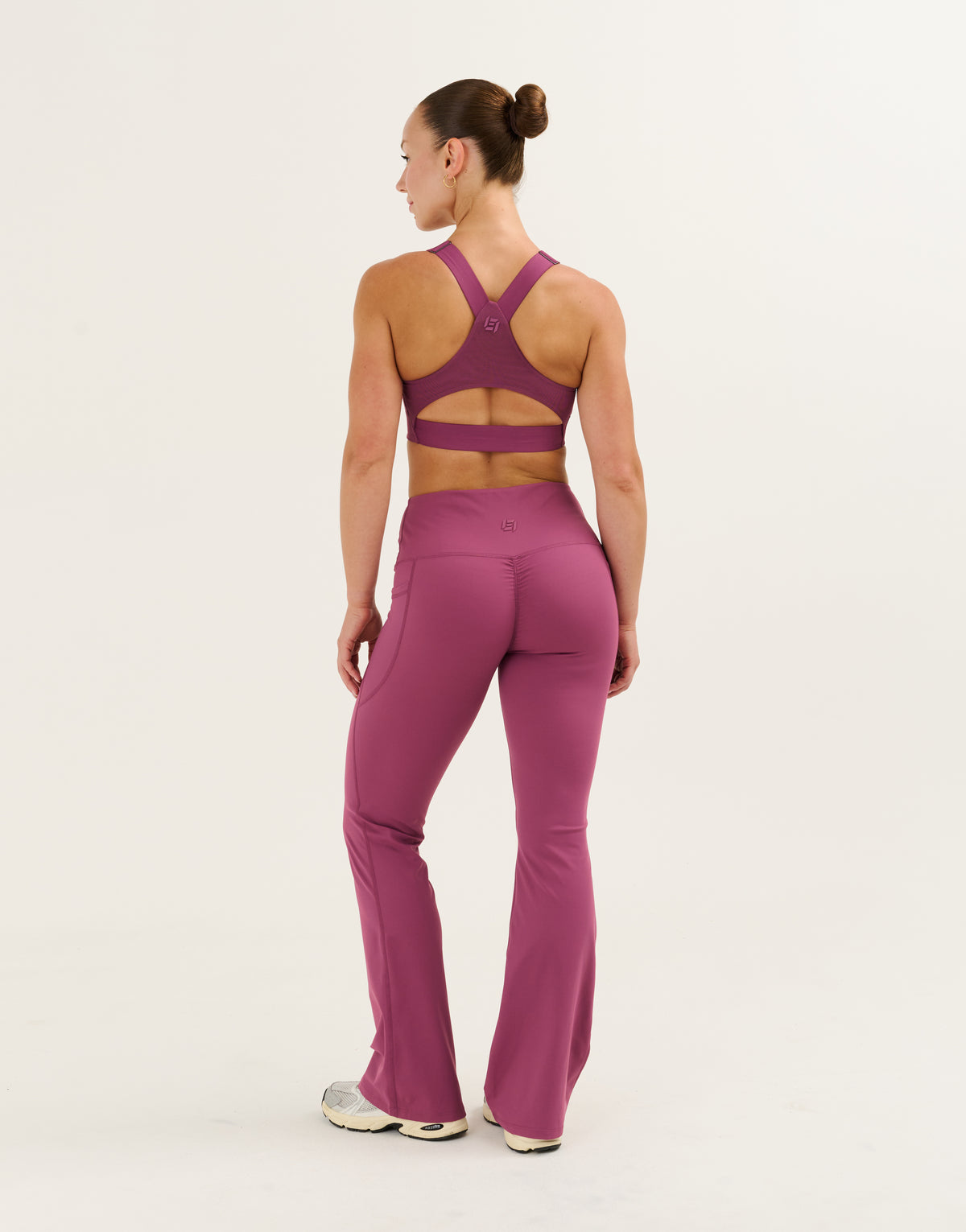 Nova Lycra® Flare Leggings - Plum