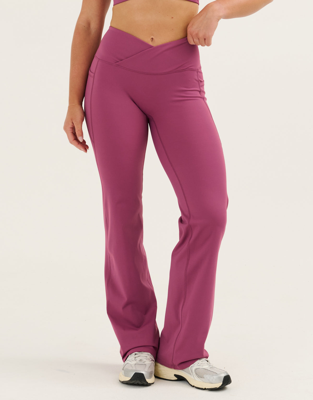 Nova Lycra® Straight Leg Pant - Plum