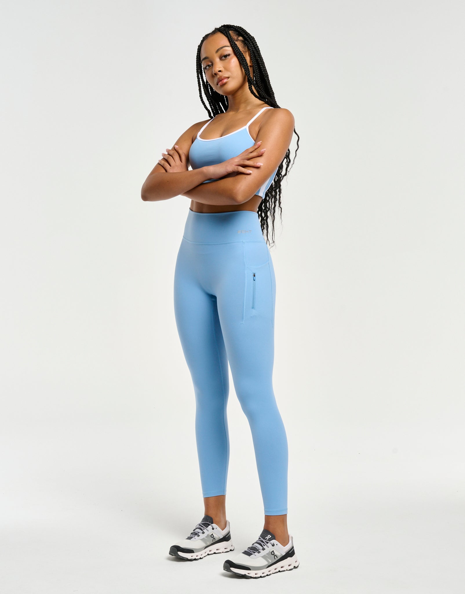 On-The-Go Utility Pocket Leggings - Process Blue