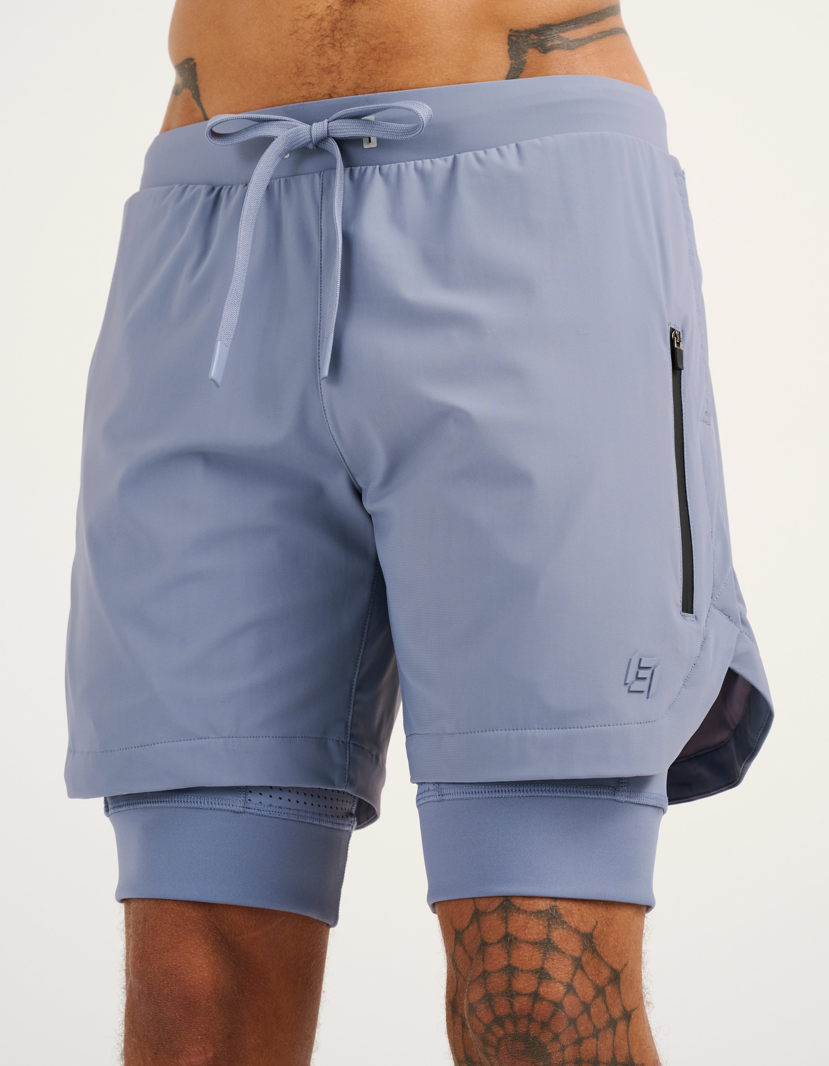 Performance Shorts - Dusty Blue