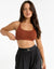 Elemental Raceback Scoop Bralette - Brown