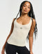 Ribbed Sculpt Tank - Taupe