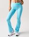 Snap Flare Leggings - Baby Blue